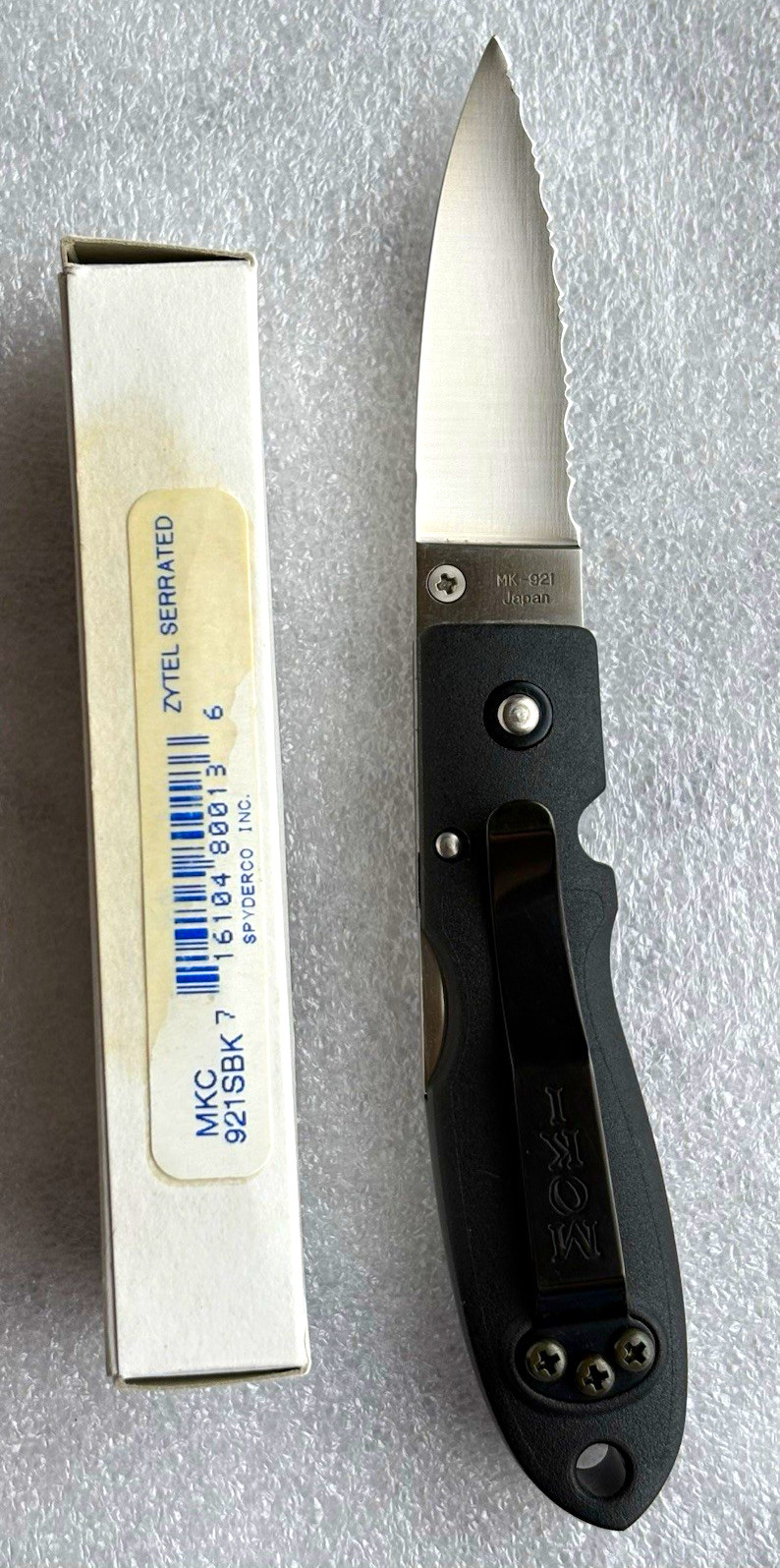 Spyderco 921 SBK Knife Ultra Rare new with original box Spyderco 921 SBK Knife Ultra Rare new with original box