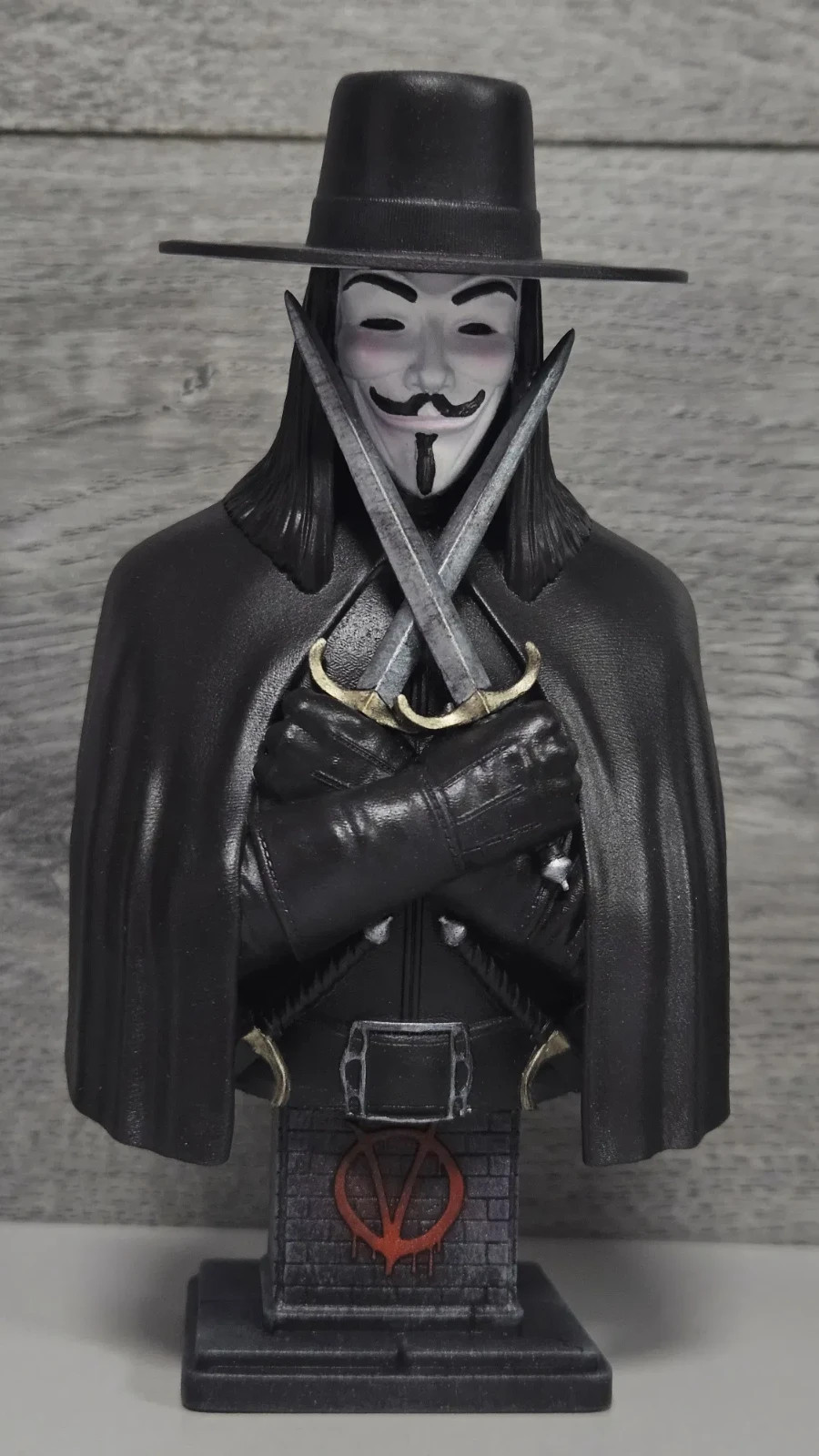 V Vendetta figure figurine nice gift 3 D printer made original made
