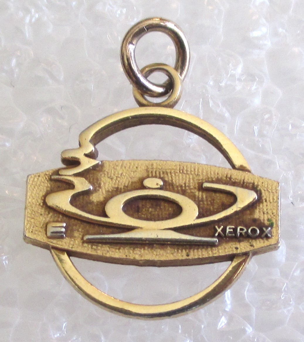 Vintage XEROX Corporation Genie Lamp? Service Employee Award Charm - no pin