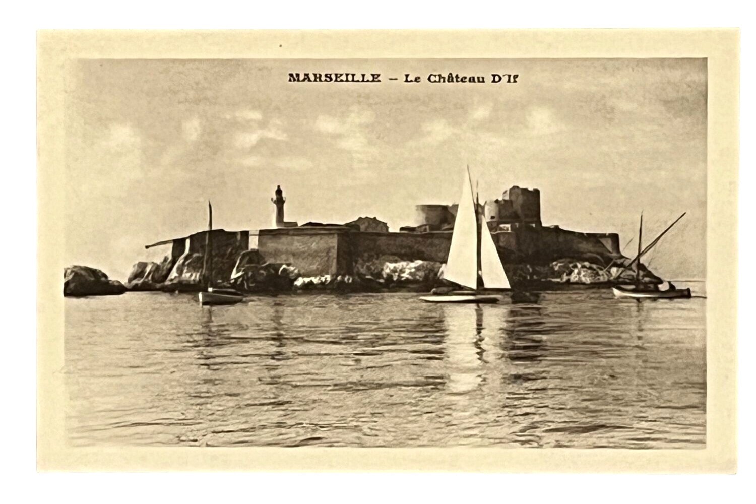 Vintage Marseille Le Château D'If Postcard Unposted Vintage Marseille Le Château D'If Postcard Unposted
