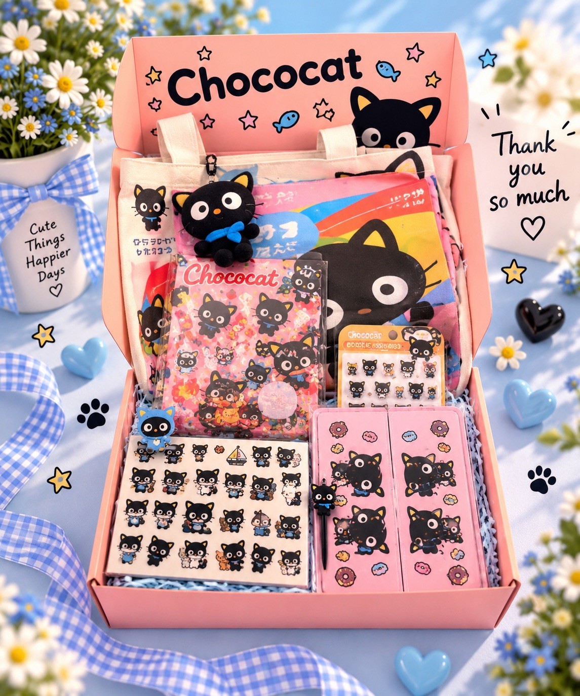 Sanrio Chococat Premium Gift Set - Includes A5 Acrylic Shaker Notebook Sanrio Chococat Premium Gift Set - Includes A5 Acrylic Shaker Notebook