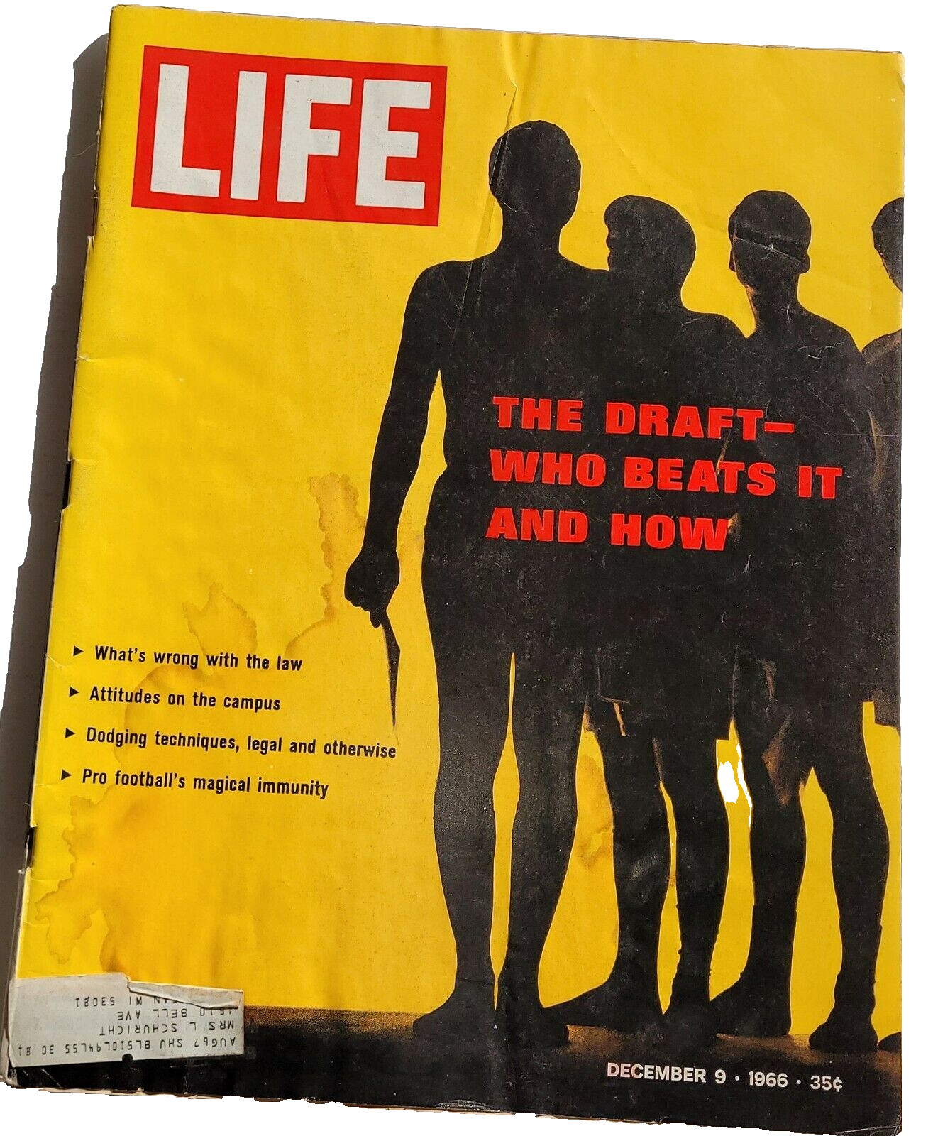 December 9, 1966 LIFE Magazine Beat the draft Old ads ad Dec. 12 8 December 9, 1966 LIFE Magazine Beat the draft Old ads ad Dec. 12 8