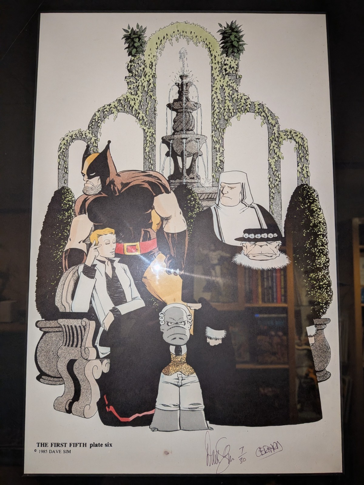 CEREBUS The First Fifth portfolio print (SCARCE) PLATE 6 (7/30) hand colored CEREBUS The First Fifth portfolio print (SCARCE) PLATE 6 (7/30) hand colored
