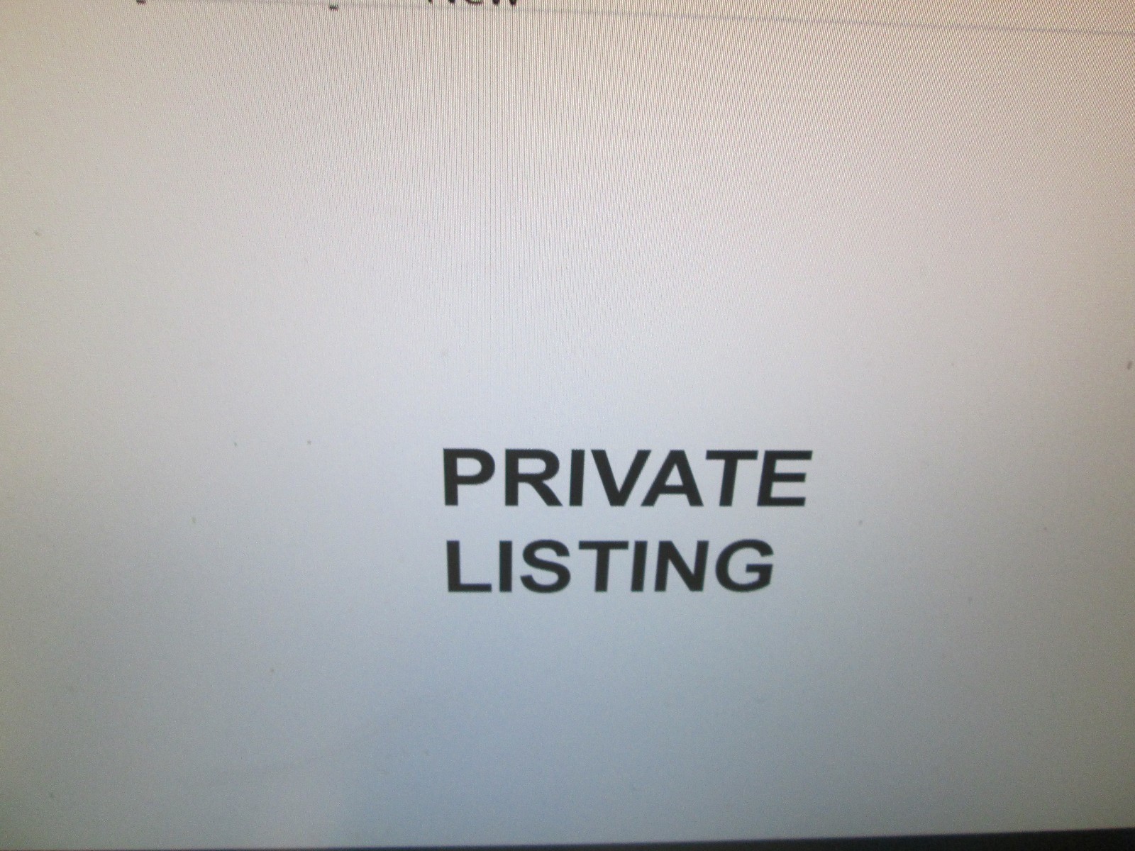 PRIVATE LISTING FOR SM PRIVATE LISTING FOR SM