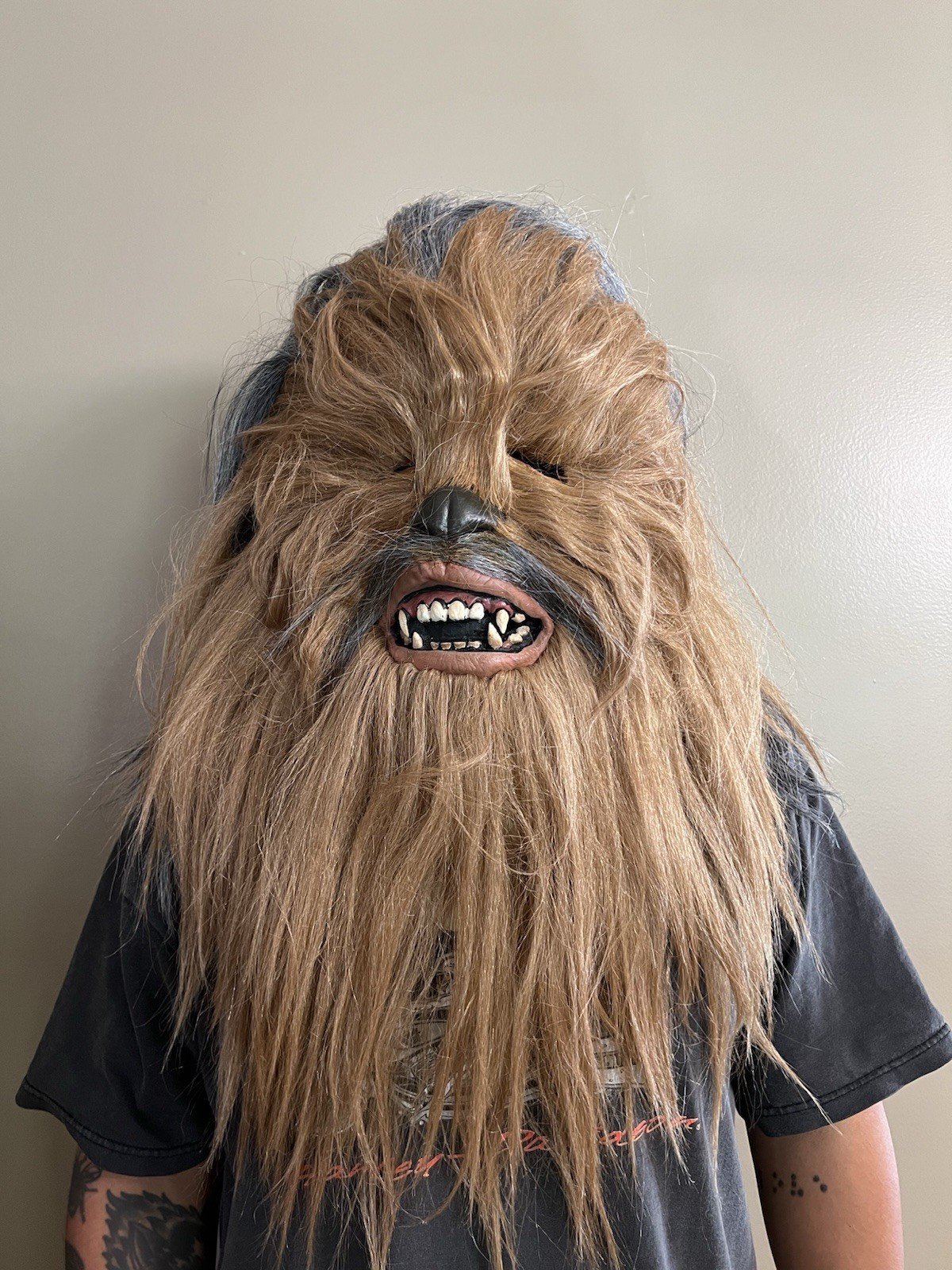 CHEWBACCA Star Wars Mask Disney SUPREME Edition Rubies 4195 Adult Mask Fur CHEWBACCA Star Wars Mask Disney SUPREME Edition Rubies 4195 Adult Mask Fur