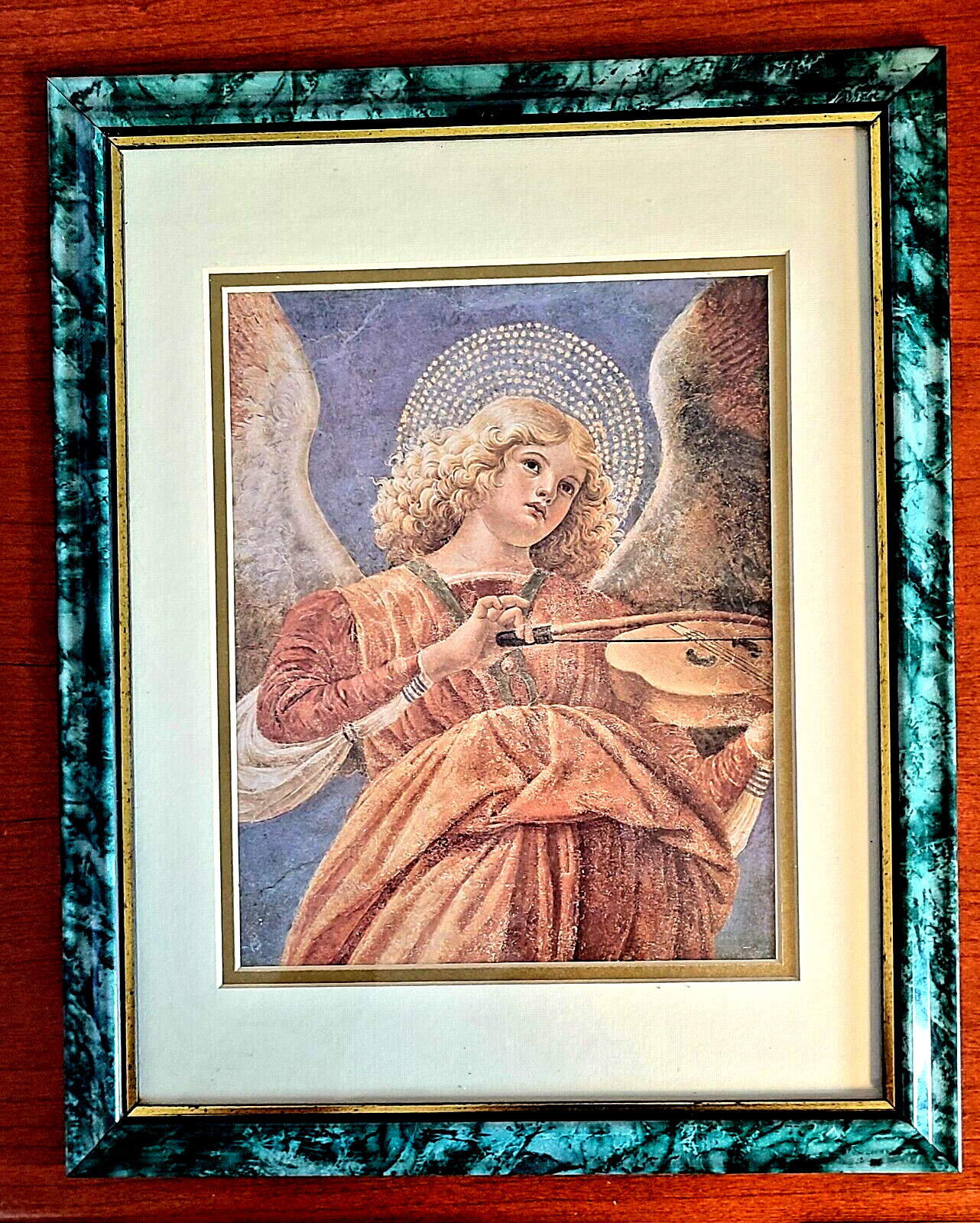 Print Art angel with violin artwork by Renaissance artist Melozzo di 16x23