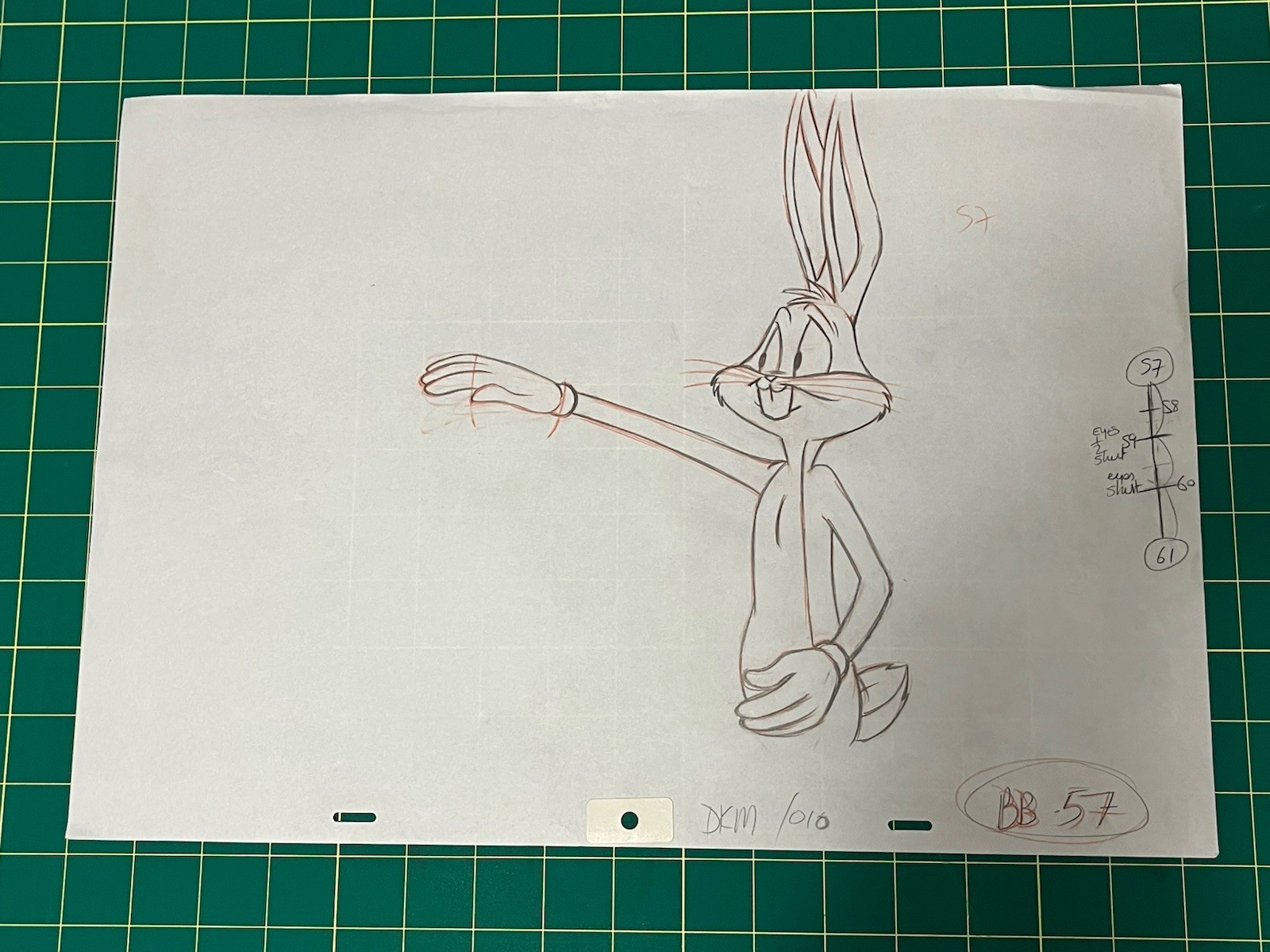 WB’s LOONEY TOONS Original Production Drawing • Back In Action • BUGS BUNNY WB’s LOONEY TOONS Original Production Drawing • Back In Action • BUGS BUNNY