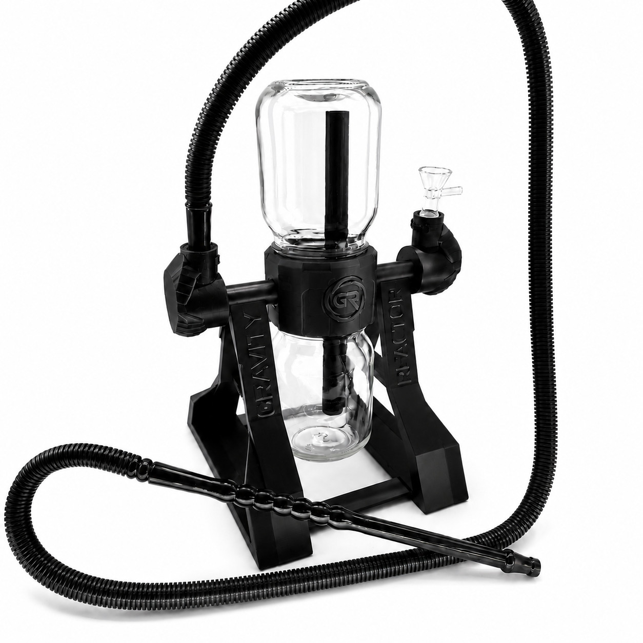 360° Rotating Gravity Reactor Hookah Dual Glass Chamber Bong Water Pipe 360° Rotating Gravity Reactor Hookah Dual Glass Chamber Bong Water Pipe