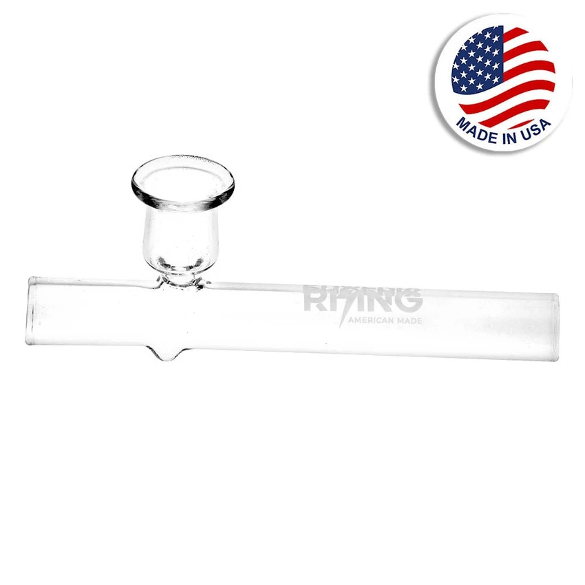 Phoenix Rising Mini Steamroller Pipe | Clear | 4"
