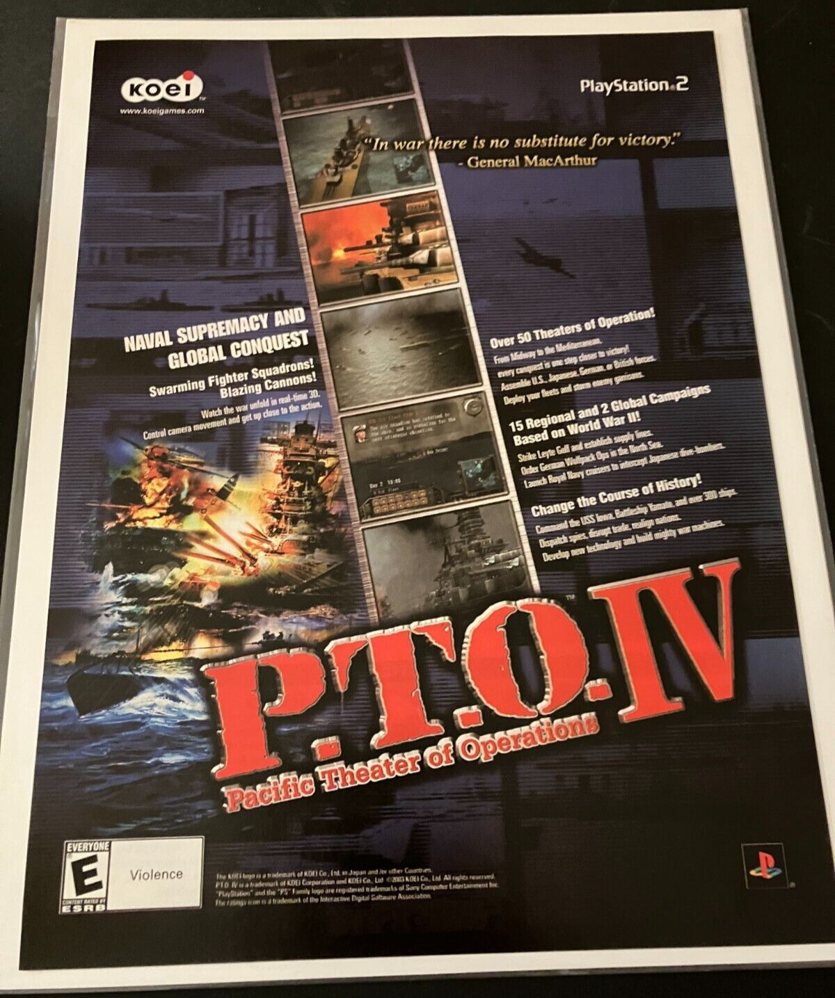 P.T.O. IV - Vintage WWII Naval Gaming Print Ad / Poster / Wall Art - CLEAN P.T.O. IV - Vintage WWII Naval Gaming Print Ad / Poster / Wall Art - CLEAN
