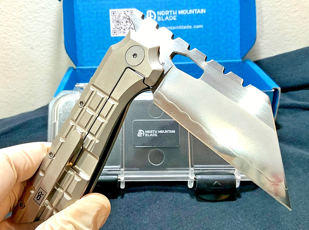 NMB NMB2537TI 6Al-4V Grade 5 Titanium Handle Gripper V2 Pocket Folding Knife NMB NMB2537TI 6Al-4V Grade 5 Titanium Handle Gripper V2 Pocket Folding Knife