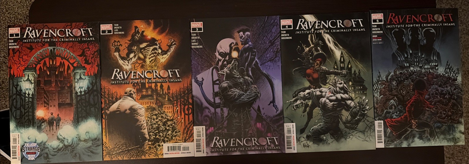 Ravencroft #1-5 Marvel Comics 2020 Set Werewolf By Night Ravencroft #1-5 Marvel Comics 2020 Set Werewolf By Night