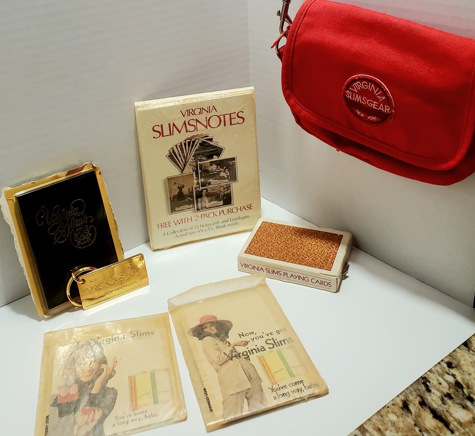 Vintage Virginia Slims Promotional Items Bundle Vintage Virginia Slims Promotional Items Bundle