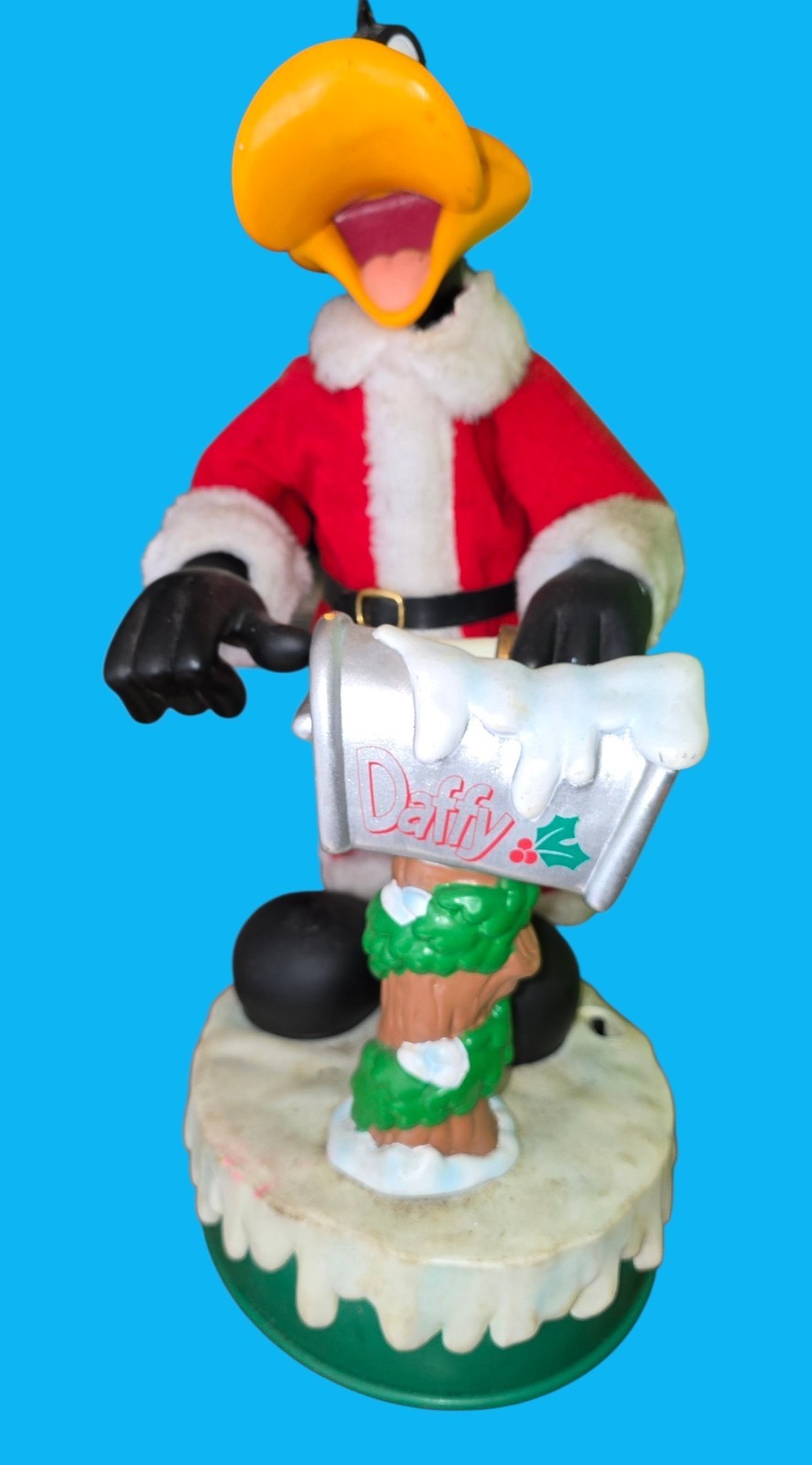 Vintage 1998 Daffy Duck Santa Christmas Animated Figure Warner Bros Holiday... Vintage 1998 Daffy Duck Santa Christmas Animated Figure Warner Bros Holiday...