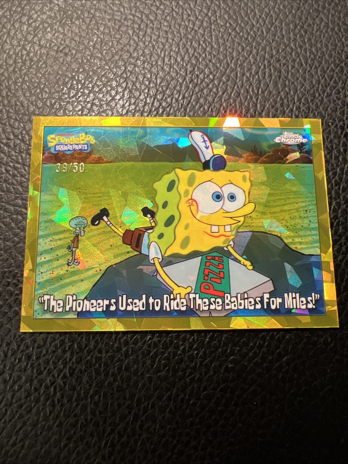 2025 Topps Chrome Sapphire SpongeBob Squarepants Gold #79 The Pioneers #/50 NM 2025 Topps Chrome Sapphire SpongeBob Squarepants Gold #79 The Pioneers #/50 NM