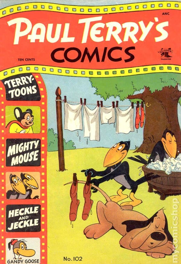 Paul Terry's Comics #102 VG- 3.5 1953 Stock Image Low Grade