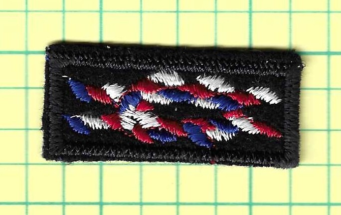 BSA EAGLE SCOUT RANK AWARD SQUARE KNOT SEA SCOUT BLUE FELT OLD GAUZE BACK MINT