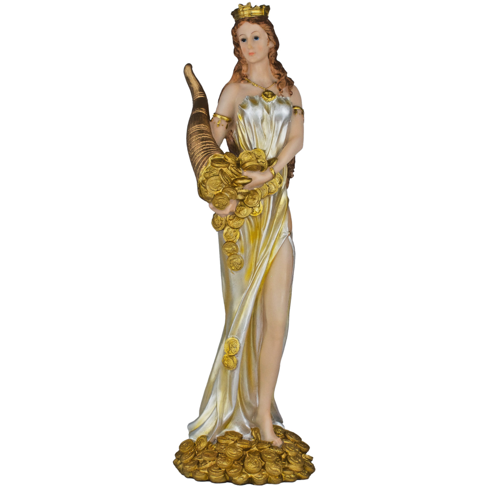 Angel De La Abundancia 18" Resin Figurine Angel of Abundance Prosperity Angel De La Abundancia 18" Resin Figurine Angel of Abundance Prosperity