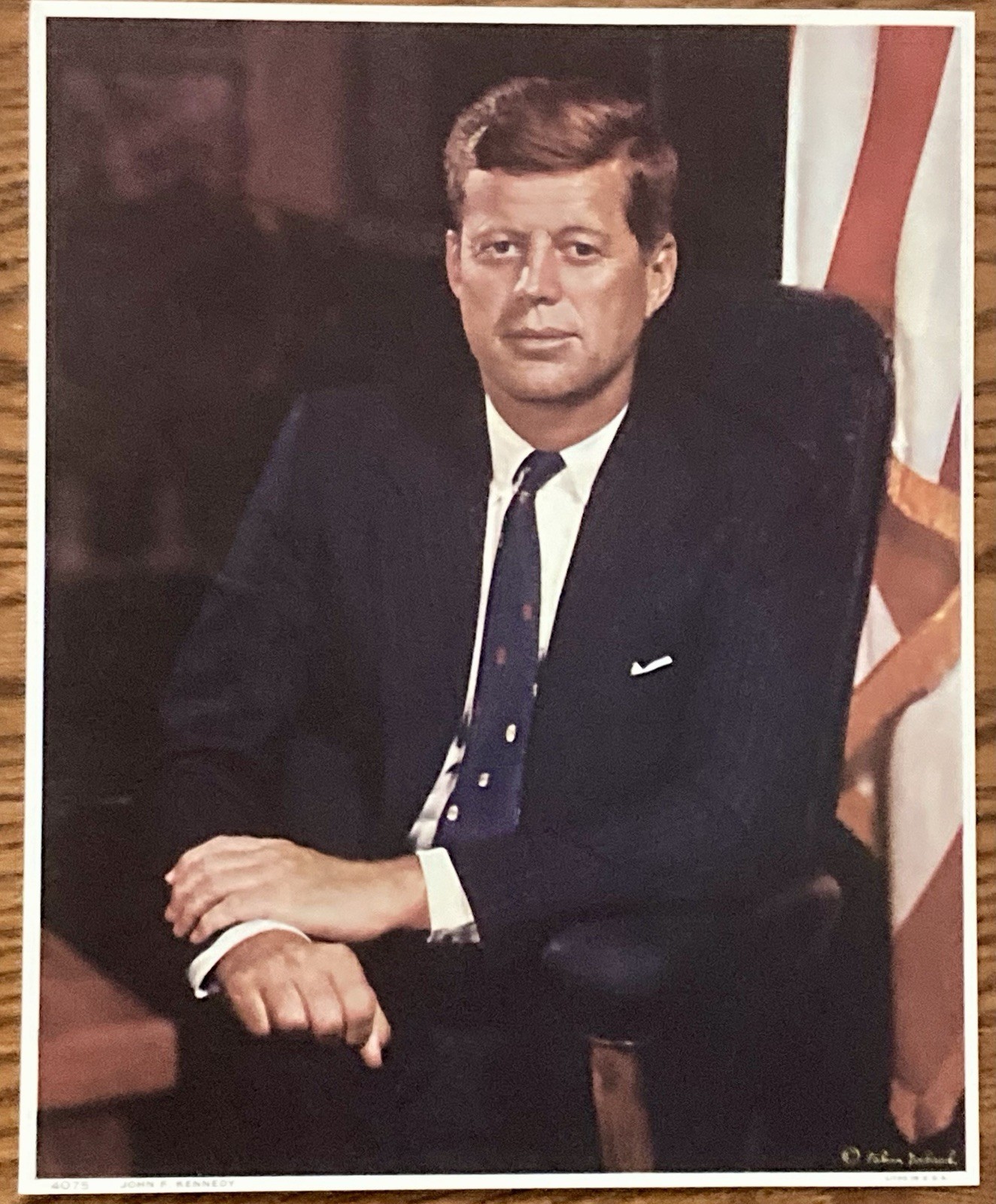 President John F. Kennedy Early 60's Promotional Picture 8" x 10 1/4" Matte