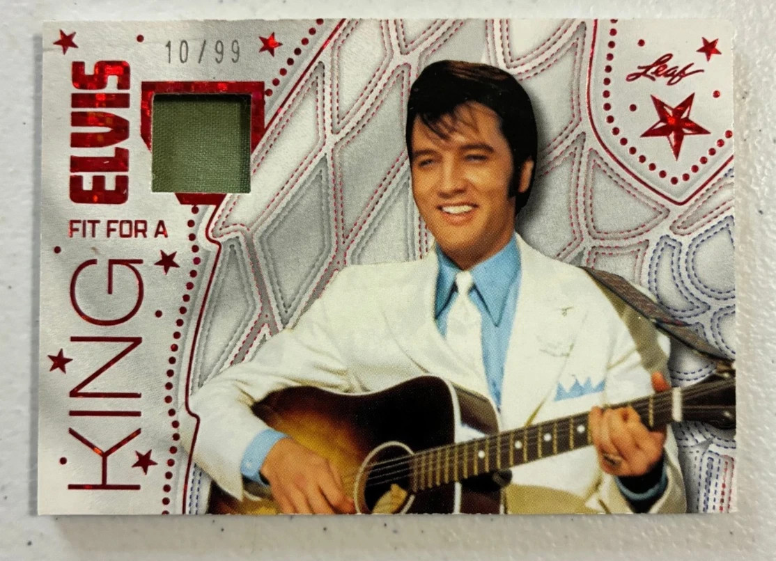 2024 Leaf Elvis Presley Collection Fit For A King Worn Wardrobe Relic #/99 Card