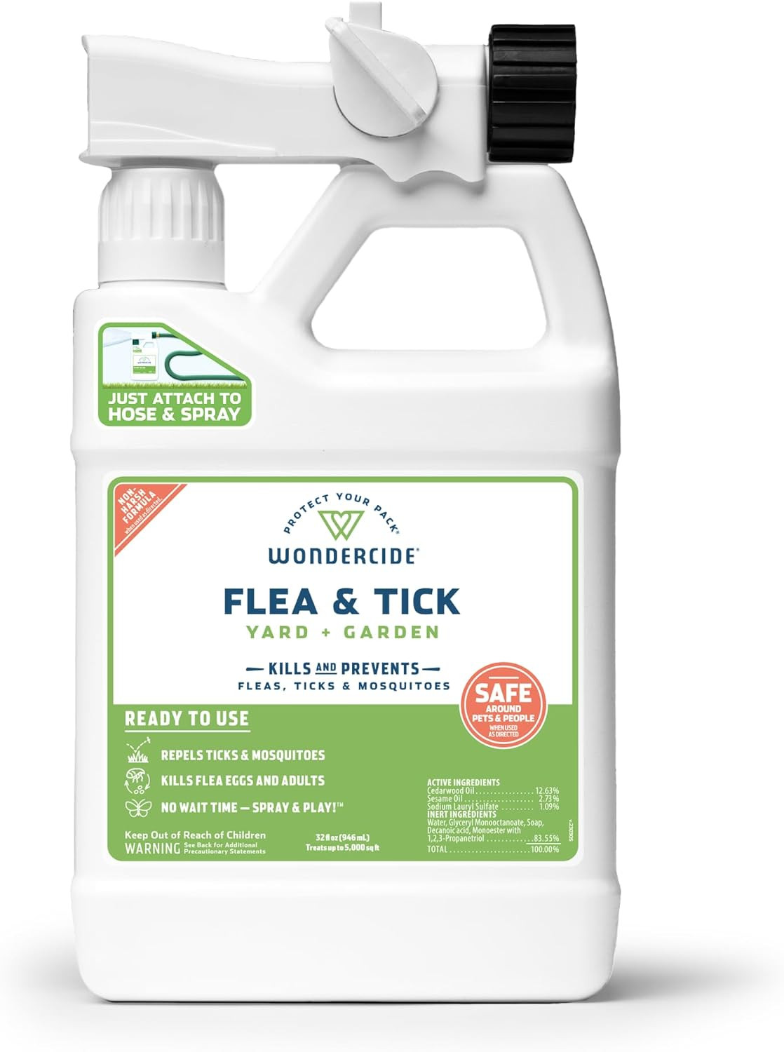 Wondercide - Ready to Use Flea, Tick, and Mosquito Yard Spray with Natural Essen Wondercide - Ready to Use Flea, Tick, and Mosquito Yard Spray with Natural Essen