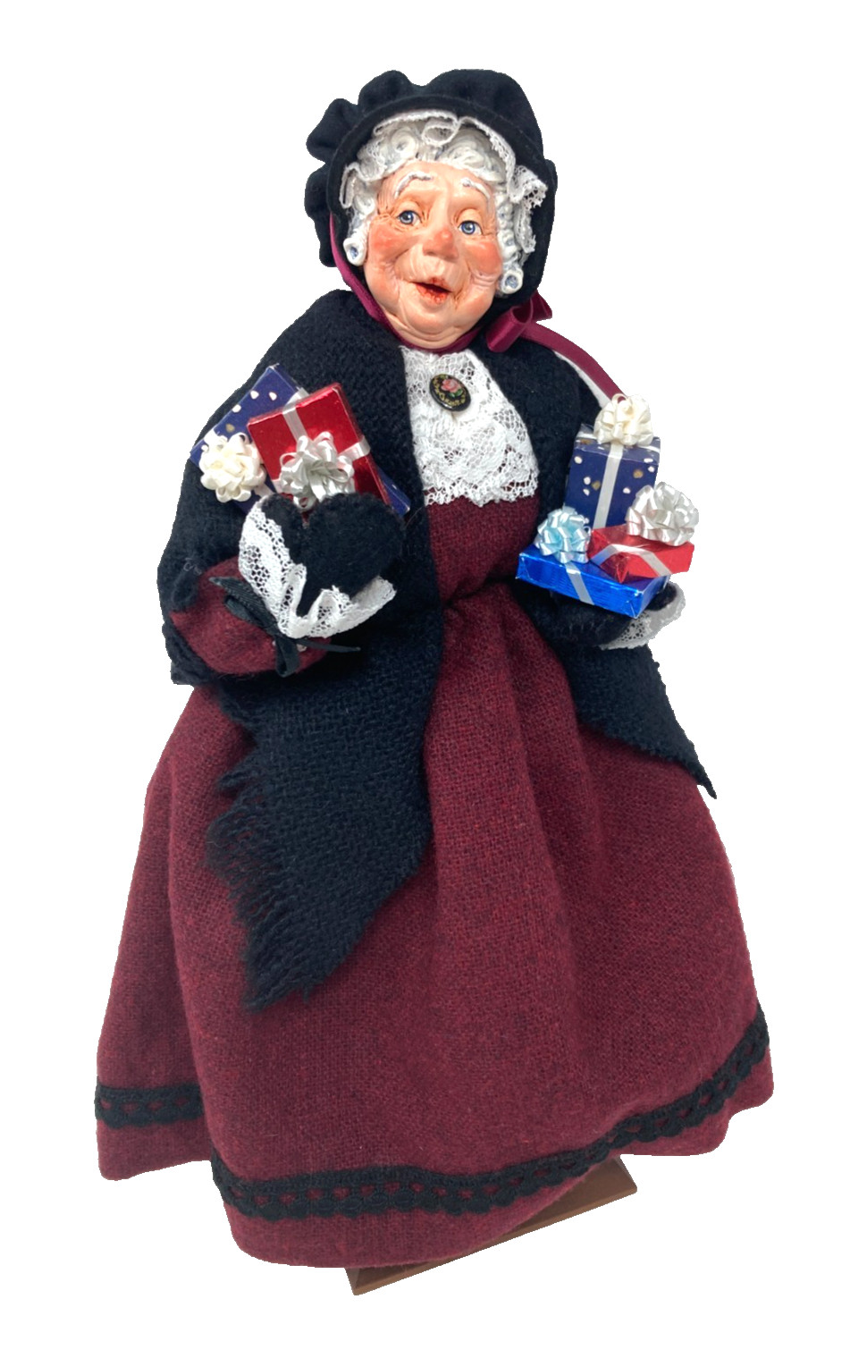 Simpich Grandma with Presents 1992 Character Doll 12" Excellent Simpich Grandma with Presents 1992 Character Doll 12" Excellent