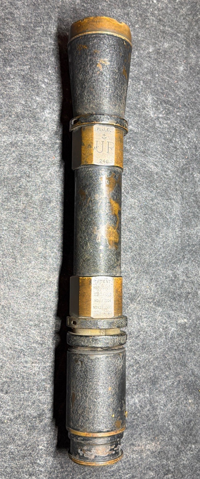1905 Pre WW1 US Navy MK.12 No.246 Spotting Scope (GREAT WHITE FLEET ERA) 1905 Pre WW1 US Navy MK.12 No.246 Spotting Scope (GREAT WHITE FLEET ERA)