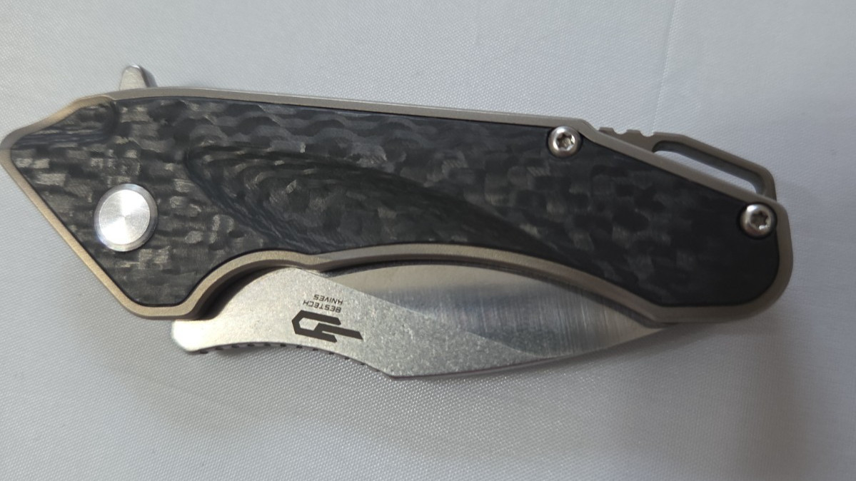 Bestech Knives Goblin Folding Knife 2.25 S35VN Steel Blade Titanium/Carbon Fiber