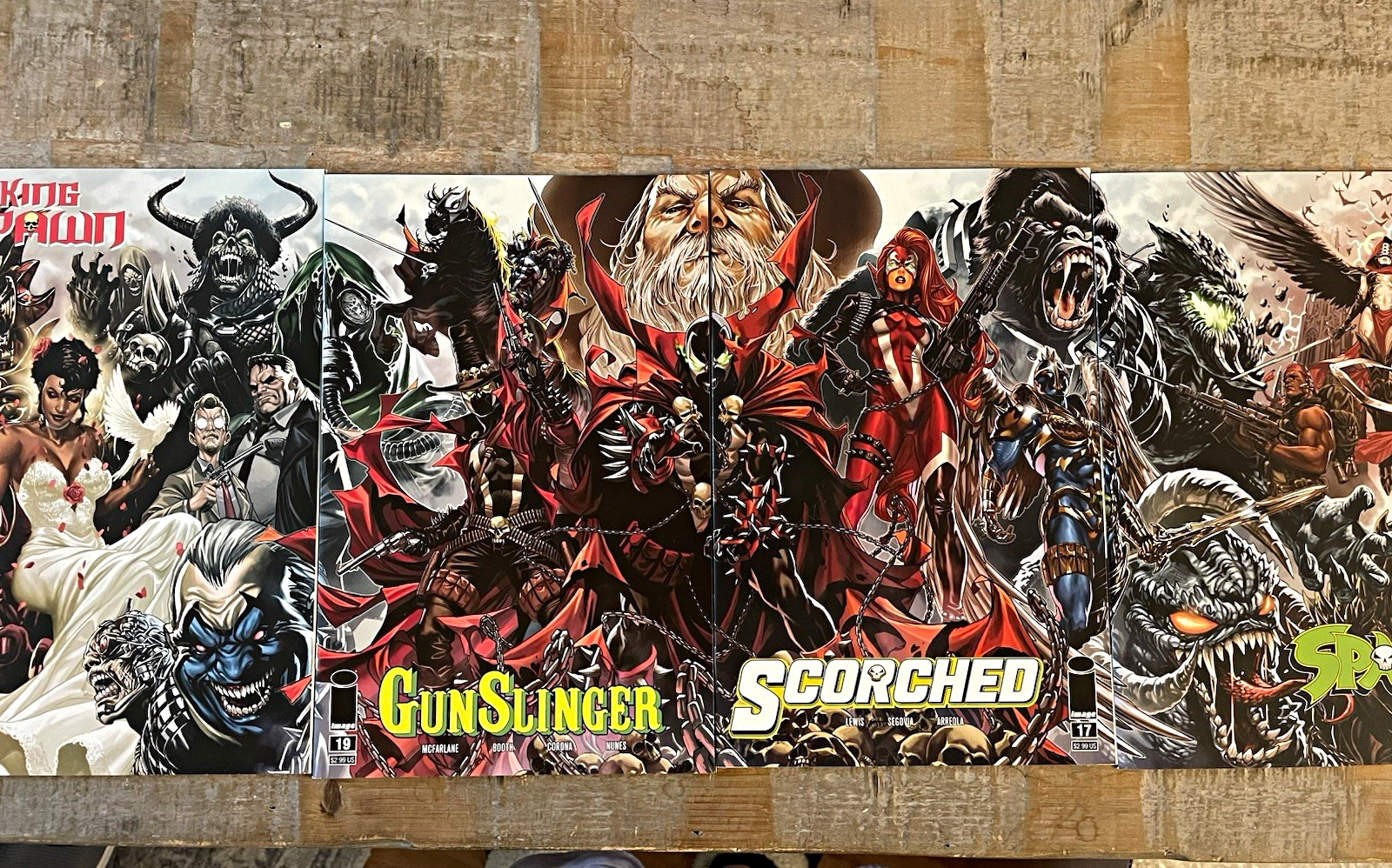 Spawn Universe-Mark Brooks Connecting Cover Set **HIGH GRADE** See pics Spawn Universe-Mark Brooks Connecting Cover Set **HIGH GRADE** See pics