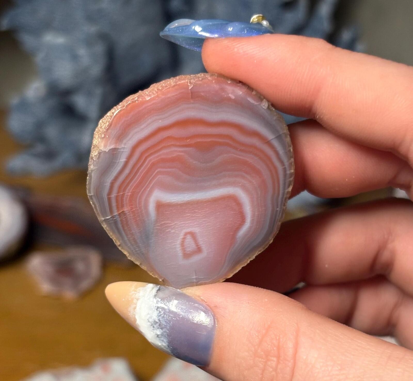 Queensland Creek Agate • Natural Australian Banded Stone • Polished Specimen Queensland Creek Agate • Natural Australian Banded Stone • Polished Specimen