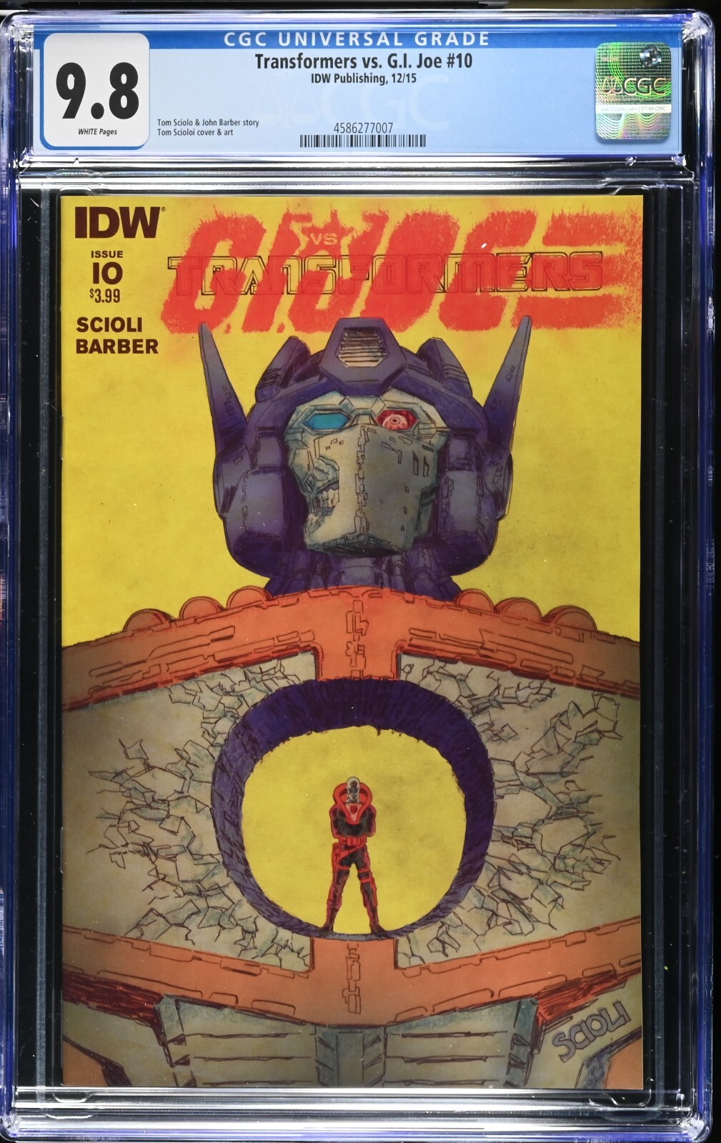 Transformers Vs G.I. Joe #10 CGC 9.8 WP NM/M 🔑⚡️ IDW Pub 2015 / Rare Only Copy Transformers Vs G.I. Joe #10 CGC 9.8 WP NM/M 🔑⚡️ IDW Pub 2015 / Rare Only Copy