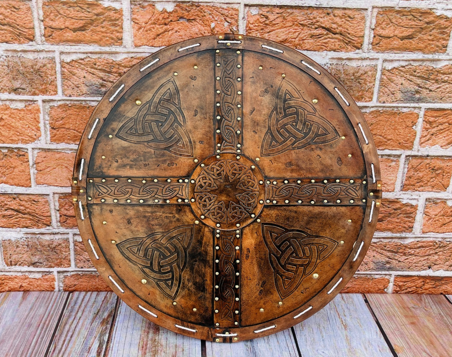 Scottish Targe Shield | Leather Shield | Handmade Leather Viking Shield Scottish Targe Shield | Leather Shield | Handmade Leather Viking Shield