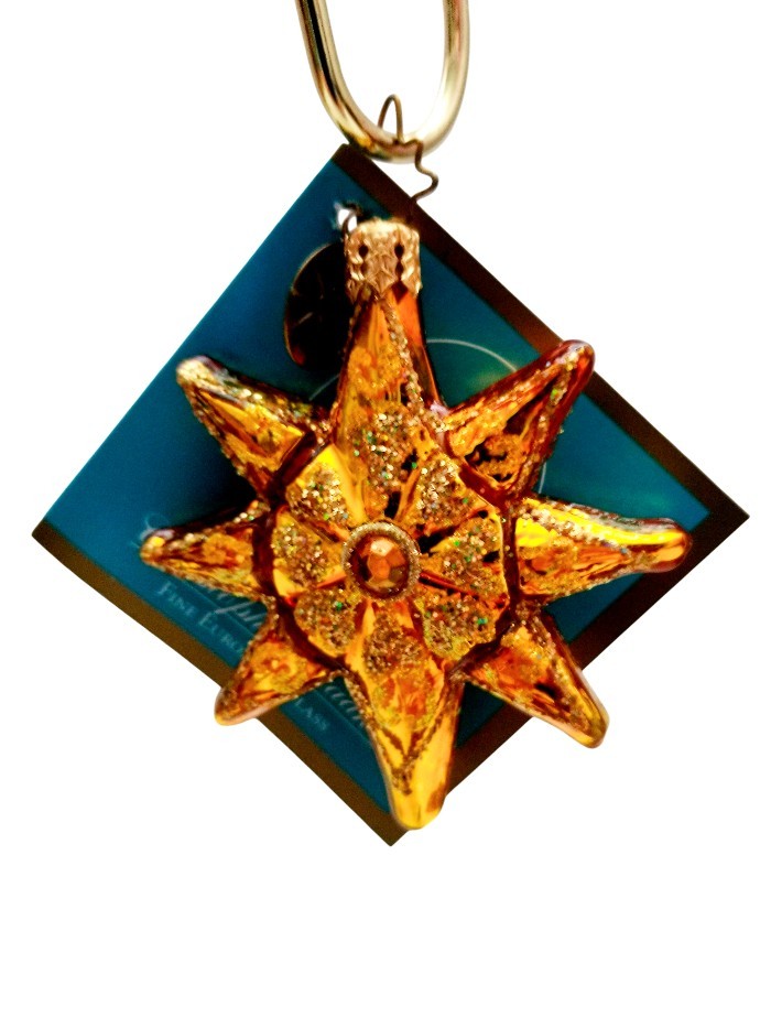 Christopher Radko - Resplendence Gem #1012592 *Gold Variation* Jeweled Star Christopher Radko - Resplendence Gem #1012592 *Gold Variation* Jeweled Star
