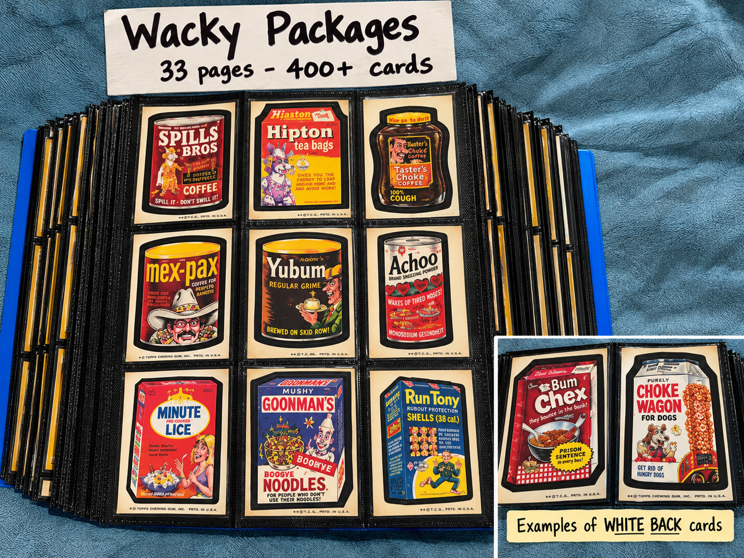 400+ Lot of Vintage Topps Wacky Packages Sticker Card Collection – 1970s Rare 400+ Lot of Vintage Topps Wacky Packages Sticker Card Collection – 1970s Rare