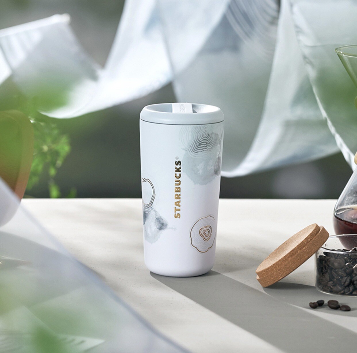 Starbucks 2024 China Summer Misty Field Blue 16oz SS Tumbler Starbucks 2024 China Summer Misty Field Blue 16oz SS Tumbler