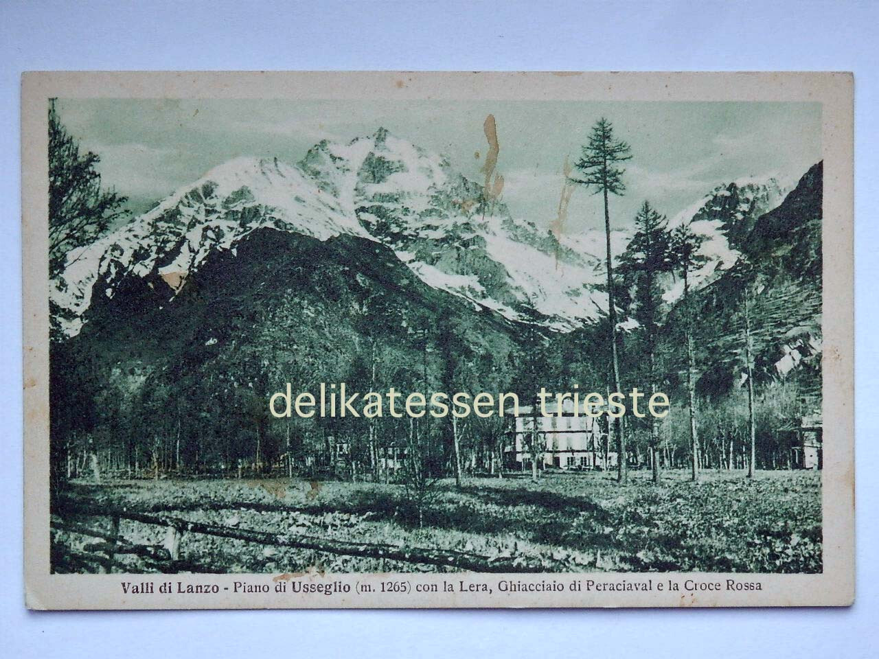 Valli di Lanzo Usseglio Lera Red Cross TURIN old postcard Valli di Lanzo Usseglio Lera Red Cross TURIN old postcard