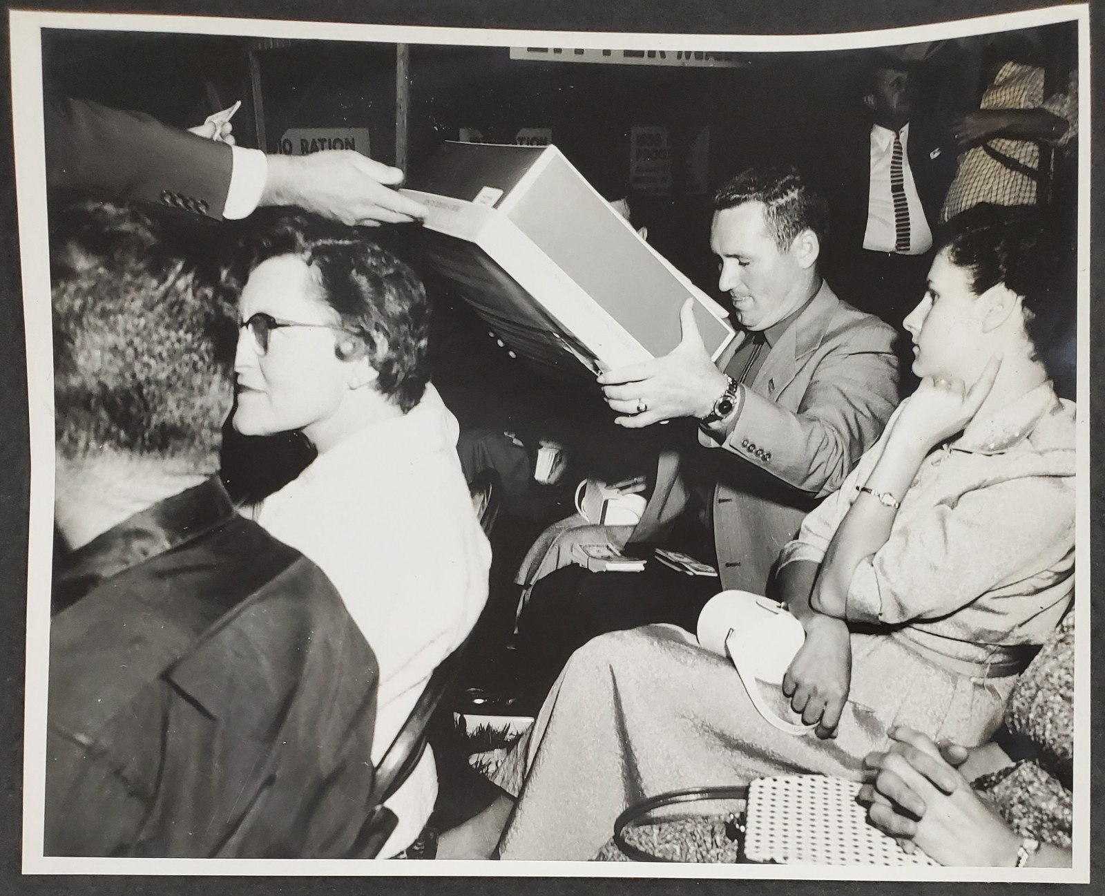 1956 Political Rally? Politics Audience Meeting Americana Vintage Press Photo