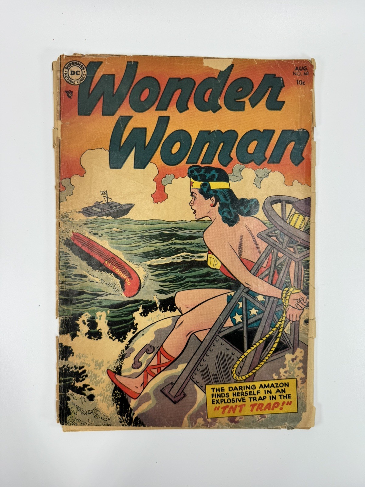 Vintage Wonder Woman #68 Comic Book 1954