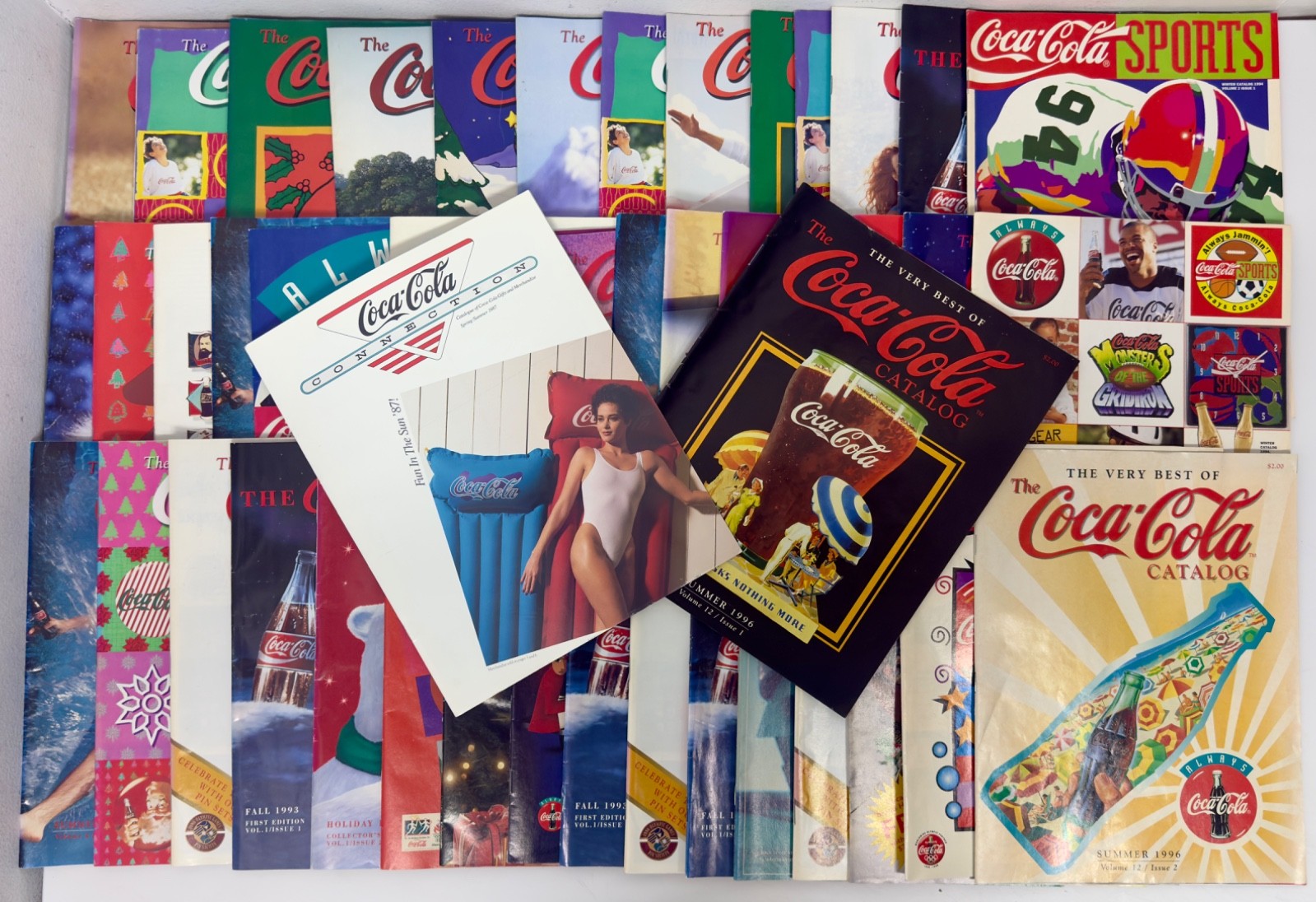 Vtg 1980s 1990s Coca Cola Sports Catalog Lot 46 NFL World Cup USA 94 Soccer READ Vtg 1980s 1990s Coca Cola Sports Catalog Lot 46 NFL World Cup USA 94 Soccer READ