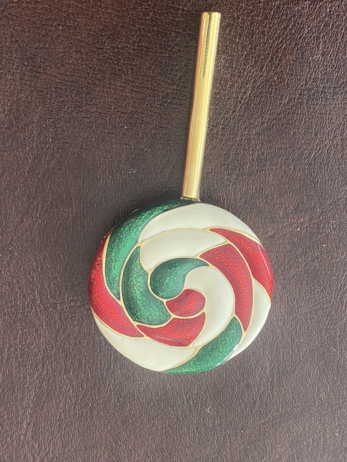 ESTEE LAUDER EMPTY PERFUME COMPACT CHRISTMAS LOLLIPOP ESTEE LAUDER EMPTY PERFUME COMPACT CHRISTMAS LOLLIPOP
