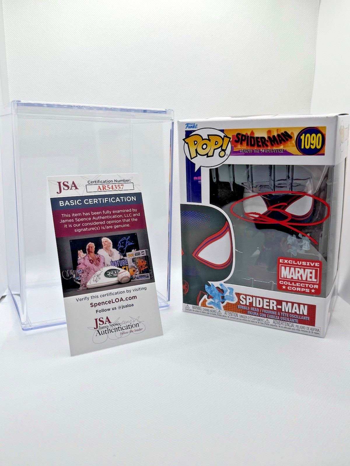 SHAMEIK MOORE SPIDER-MAN #1090 SIGNED AUTOGRAPHED FUNKO POP- JSA Certification