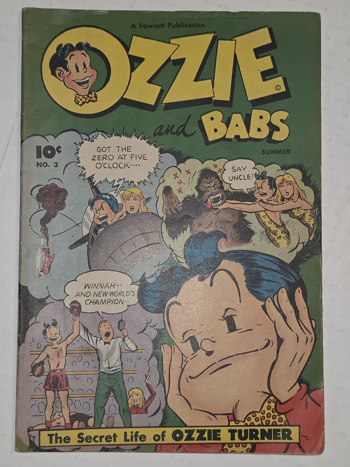 Ozzie and Babs #3 VG/FN Roy Ald Fawcett Publishing 1948 PreCode Golden Age Teen Ozzie and Babs #3 VG/FN Roy Ald Fawcett Publishing 1948 PreCode Golden Age Teen