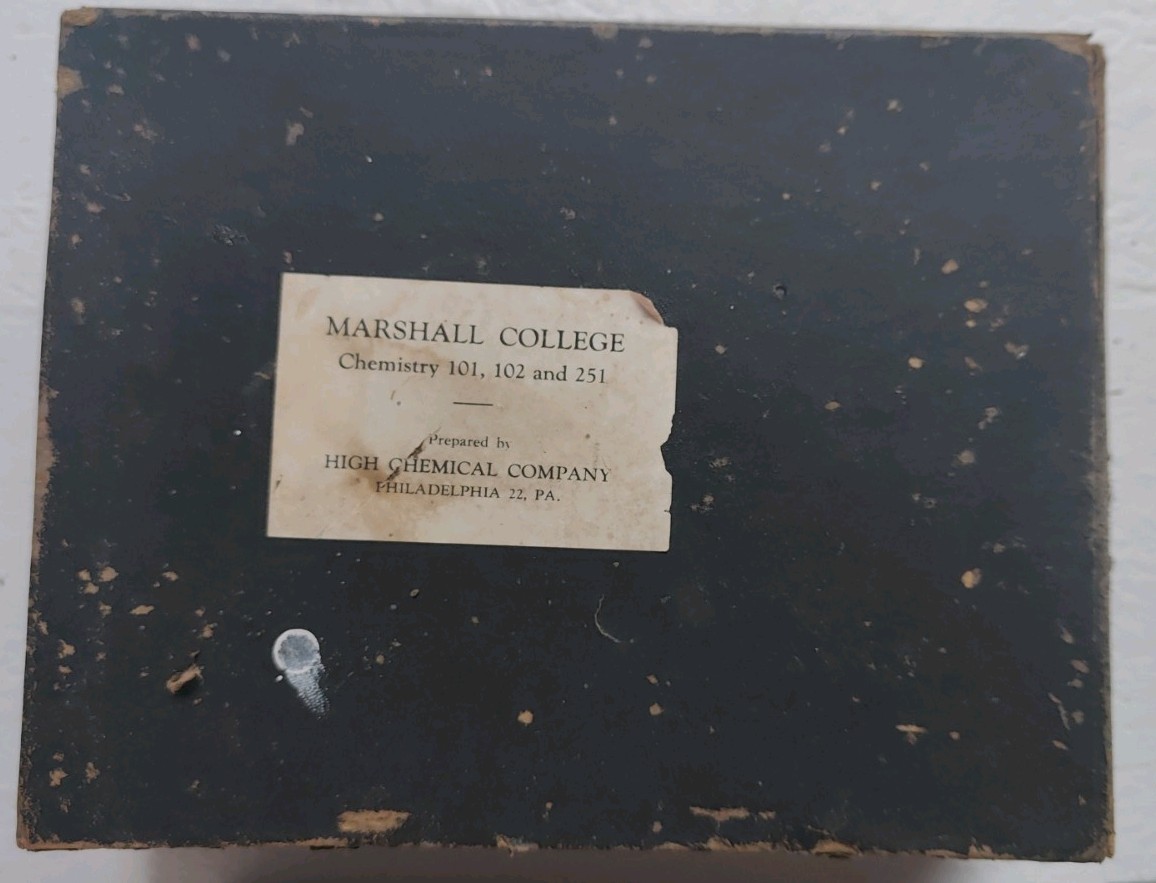 Vintage Marshall College Chemistry 101, 102, & 251 Kit By High Chemical Company