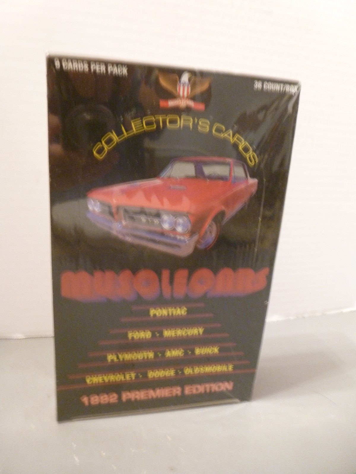 1992 COLLECT A CARD MUSCLE CARS PREMIER EDITION WAX BOX - SEALED 1992 COLLECT A CARD MUSCLE CARS PREMIER EDITION WAX BOX - SEALED