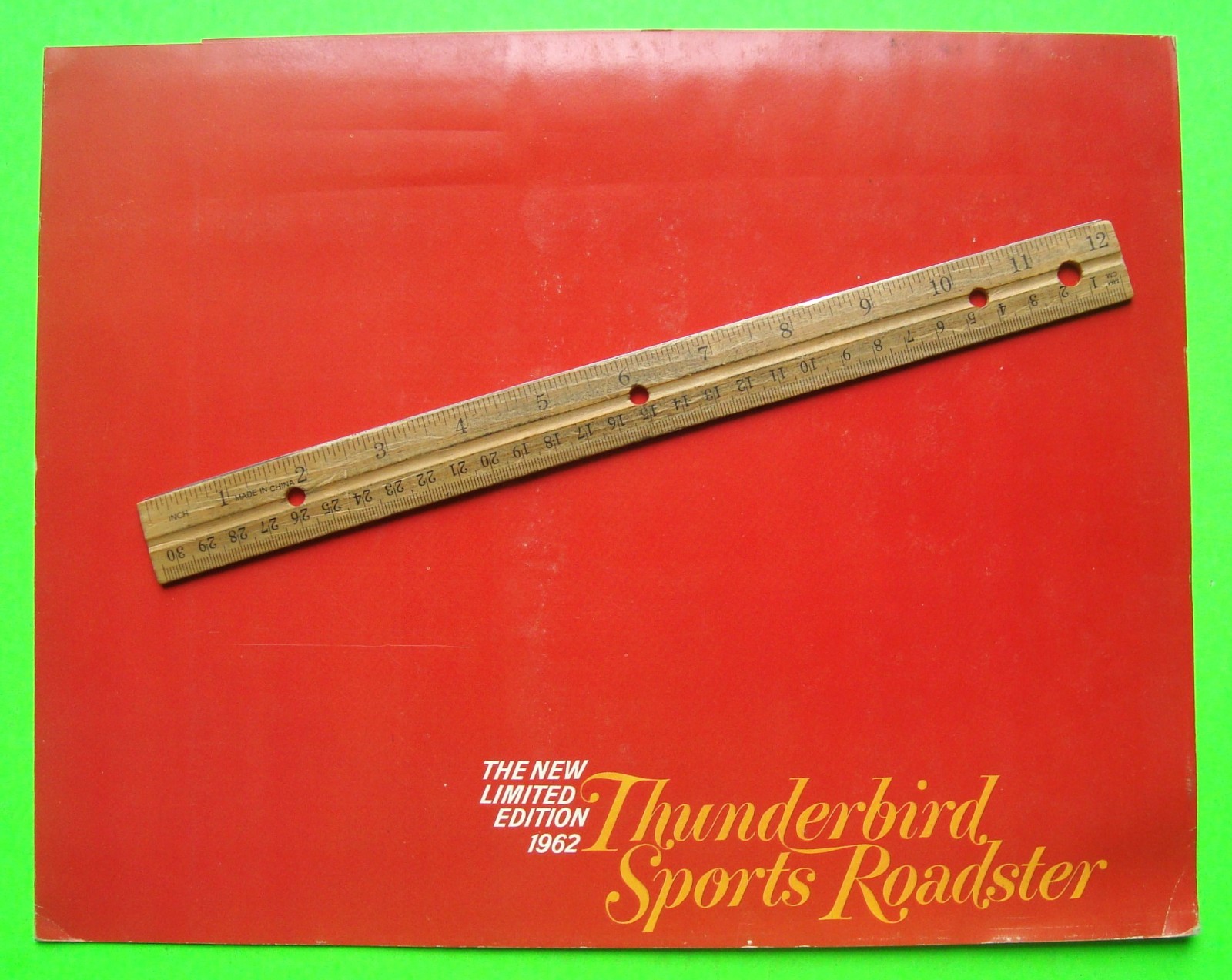 rare 1962 FORD THUNDERBIRD SPORTS ROADSTER GIANT COLOR FOLDER BROCHURE Xlnt rare 1962 FORD THUNDERBIRD SPORTS ROADSTER GIANT COLOR FOLDER BROCHURE Xlnt