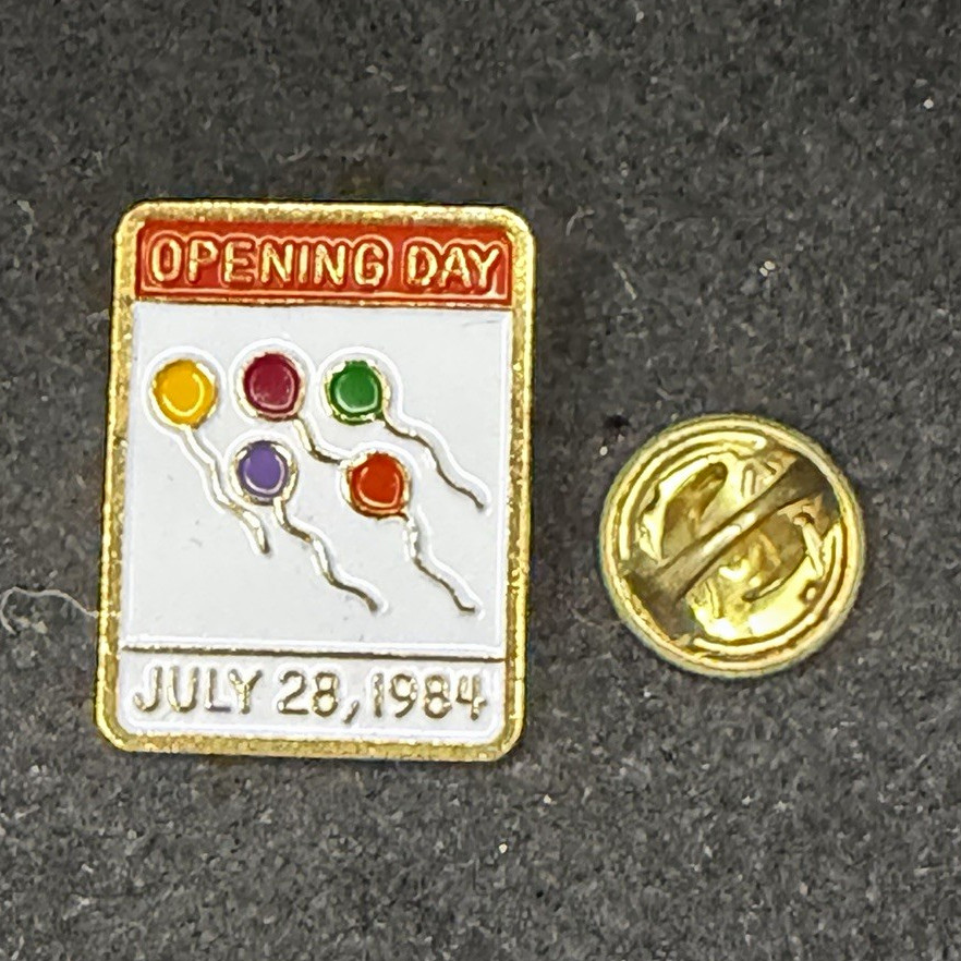 Opening Day July 28, 1984 Balloon Design Lapel Pin Pinback lot of 12 Opening Day July 28, 1984 Balloon Design Lapel Pin Pinback lot of 12