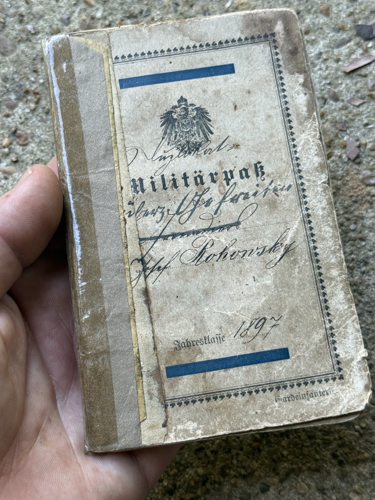 Original WW1 GERMAN MILITARY PASS SOLDIER BOOKLET ID Soldbuch Original WW1 GERMAN MILITARY PASS SOLDIER BOOKLET ID Soldbuch
