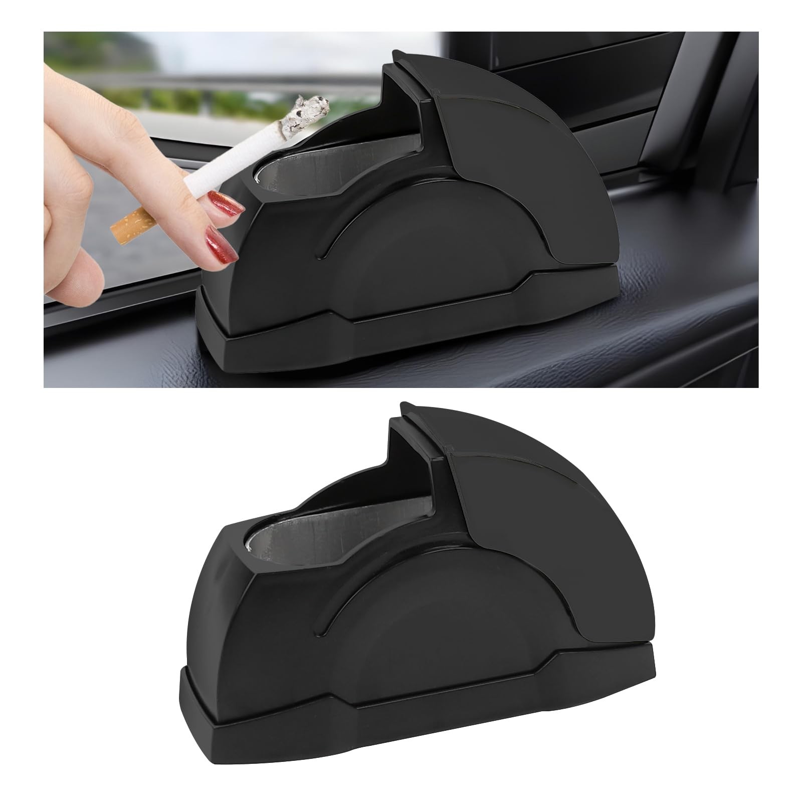 Wuyaoyao Car Ashtray With Lid, Portable Smokeless Door Ashtray for Cars, Wind... Wuyaoyao Car Ashtray With Lid, Portable Smokeless Door Ashtray for Cars, Wind...