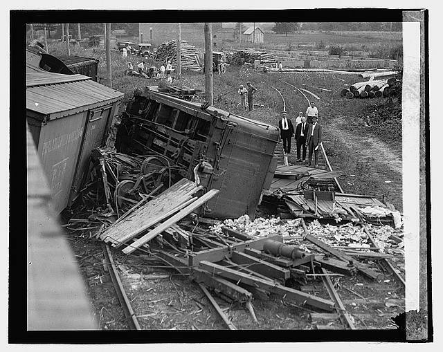 Photo:Railroad wreck,Disaster,Train Wreck,1922,RR,1 Photo:Railroad wreck,Disaster,Train Wreck,1922,RR,1