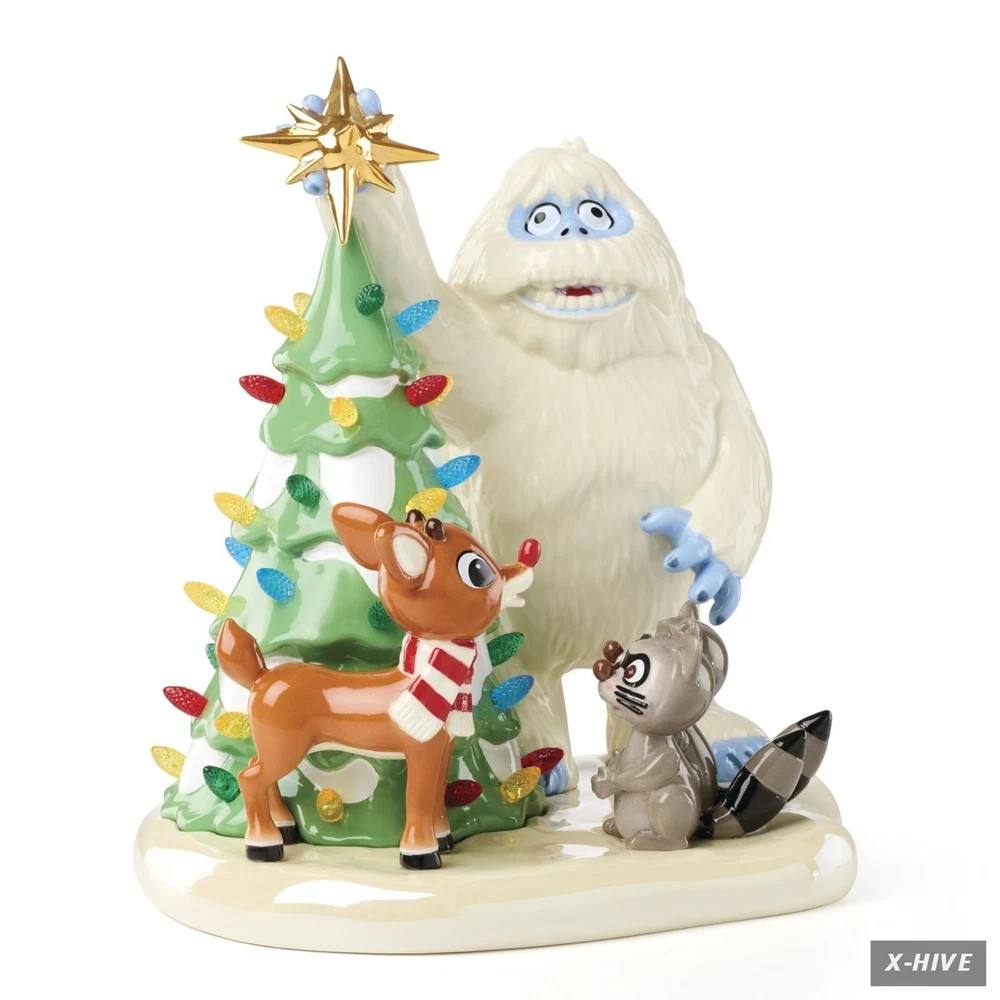 Lenox Rudolph The Red-Nosed Reindeer Light-Up Figurine Lenox Rudolph The Red-Nosed Reindeer Light-Up Figurine